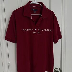 Tommy Hilfiger Men's Red Polo Shirt